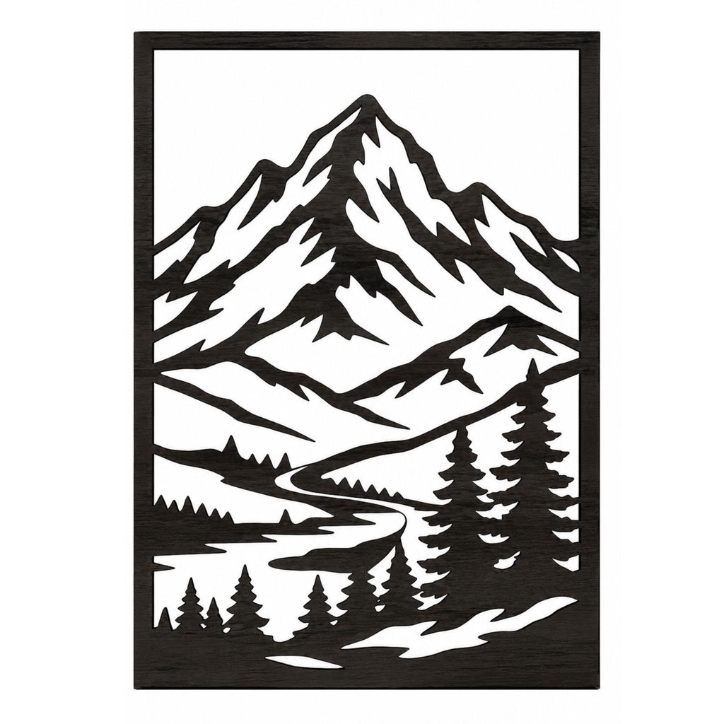 Trittico "Orizzonti Alpini" – Quadri Moderni in Legno