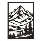 Trittico "Orizzonti Alpini" – Quadri Moderni in Legno