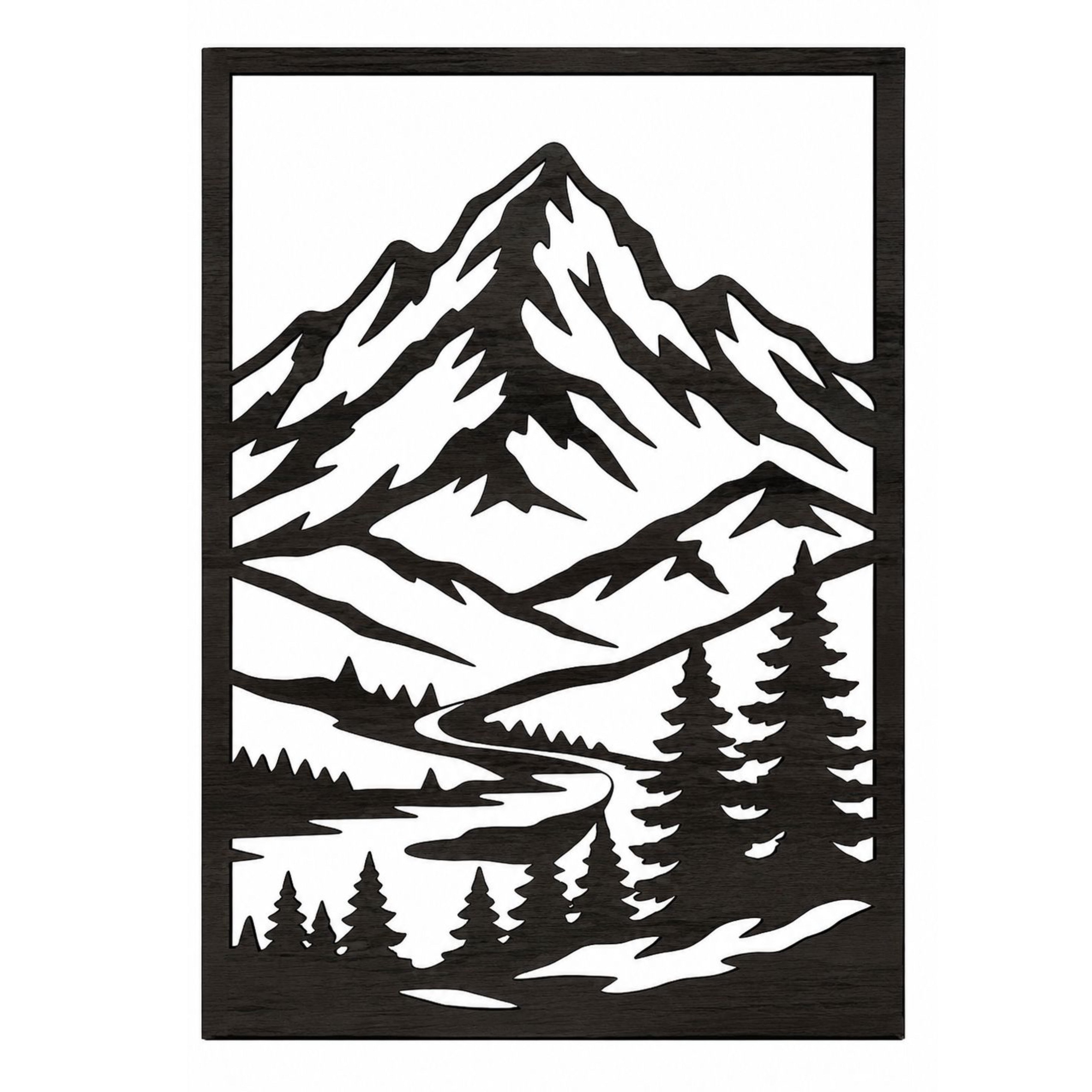 Trittico "Orizzonti Alpini" – Quadri Moderni in Legno