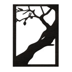 Set 8 Quadri in Legno Intagliato - Albero Minimalista