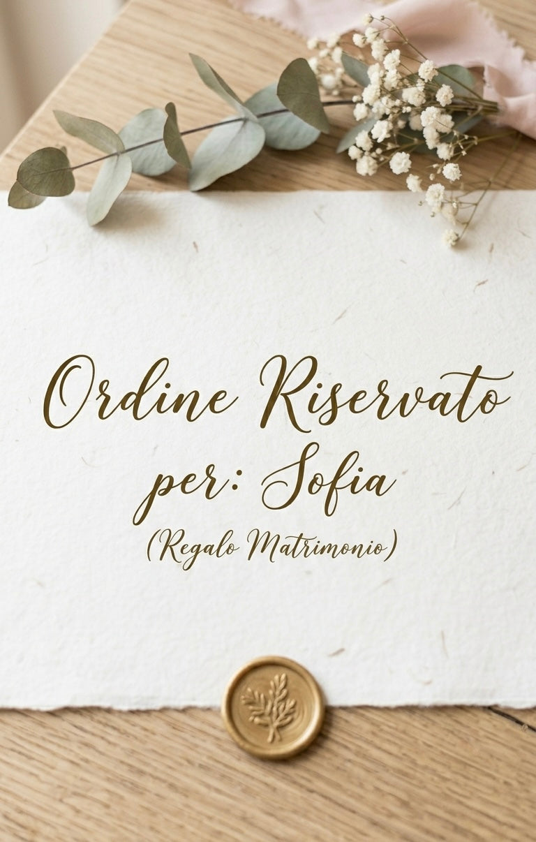 Ordine Riservato per: Sofia (Regalo Matrimonio)