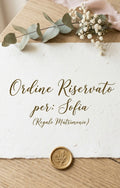 Ordine Riservato per: Sofia (Regalo Matrimonio)