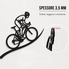 The Cyclist Personalized – Decorazione murale in legno