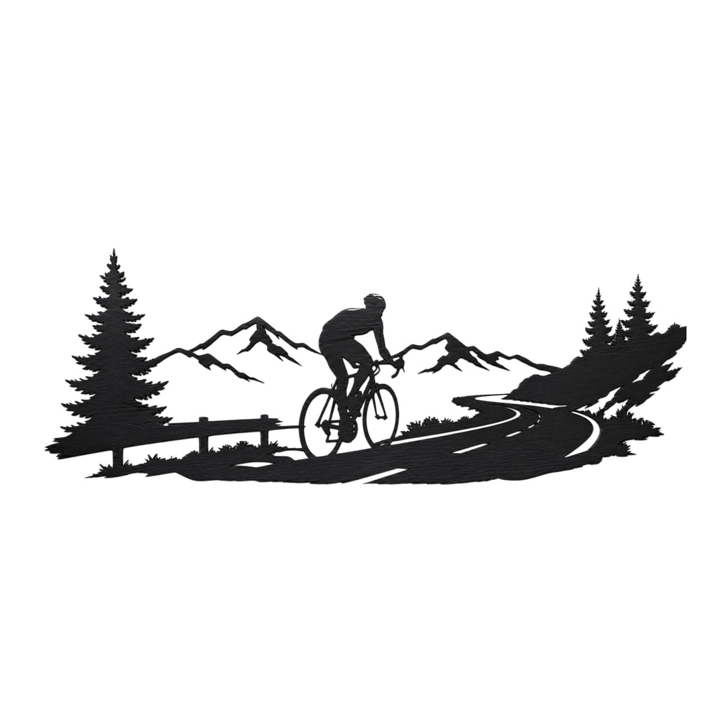 Decorazione da Parete "Cycling Passion" – Legno Intagliato