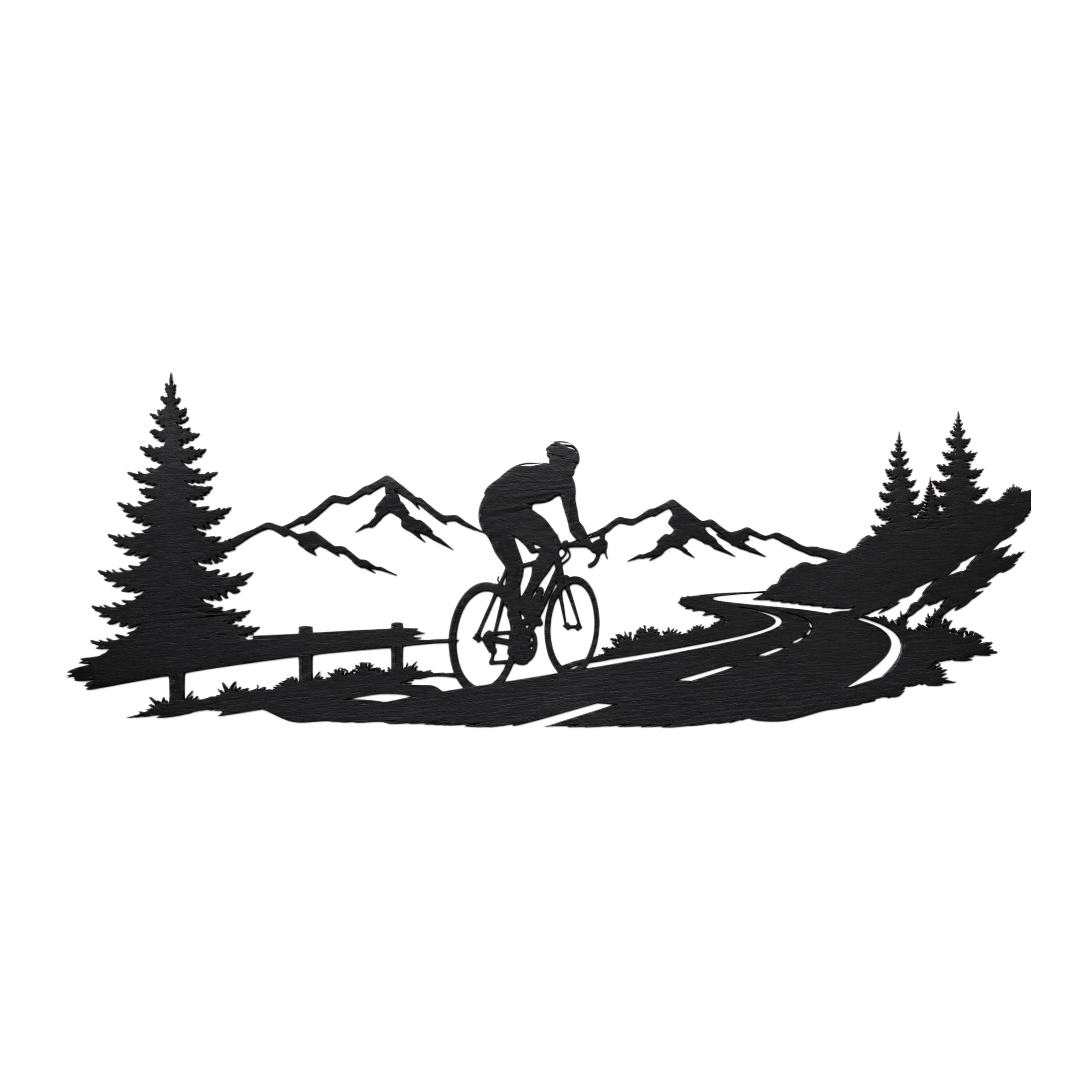 Decorazione da Parete "Cycling Passion" – Legno Intagliato