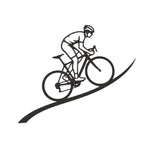 The Cyclist – Decorazione murale artigianale in legno