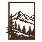 Trittico "Orizzonti Alpini" – Quadri Moderni in Legno