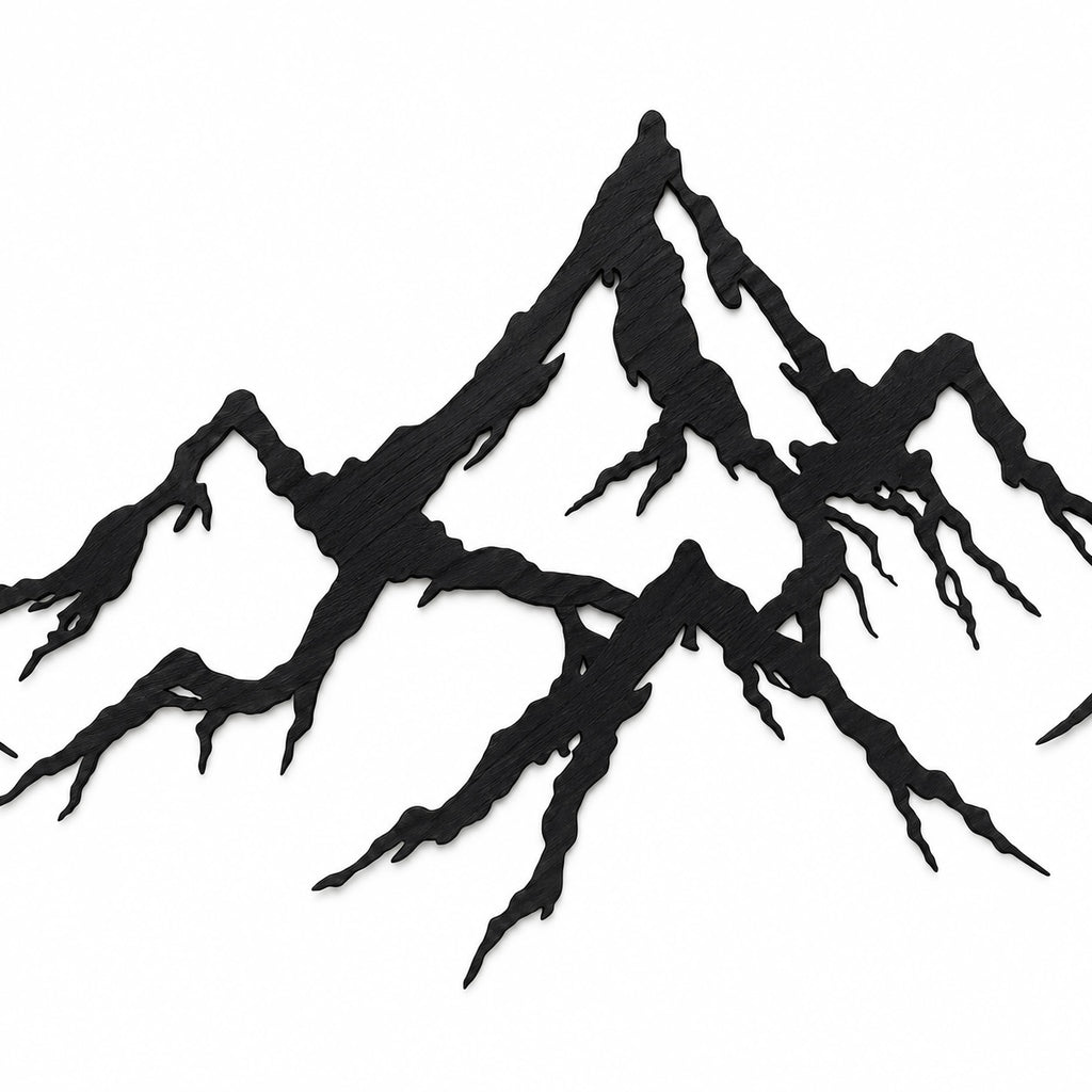 Decorazione da Parete “Catena Montana” in Legno di Tiglio – Set 3 Pannelli