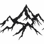 Decorazione da Parete “Catena Montana” in Legno di Tiglio – Set 3 Pannelli