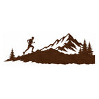 Decorazione da Parete ''Trail Running'' - in Legno Intagliato