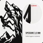 Silhouette Intagliata su legno -  Arrampicatore