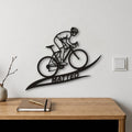 The Cyclist Personalized – Decorazione murale in legno