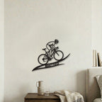 The Cyclist Personalized – Decorazione murale in legno