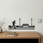 Silhouette da Parete in Legno – Linea Sport "Il Runner"