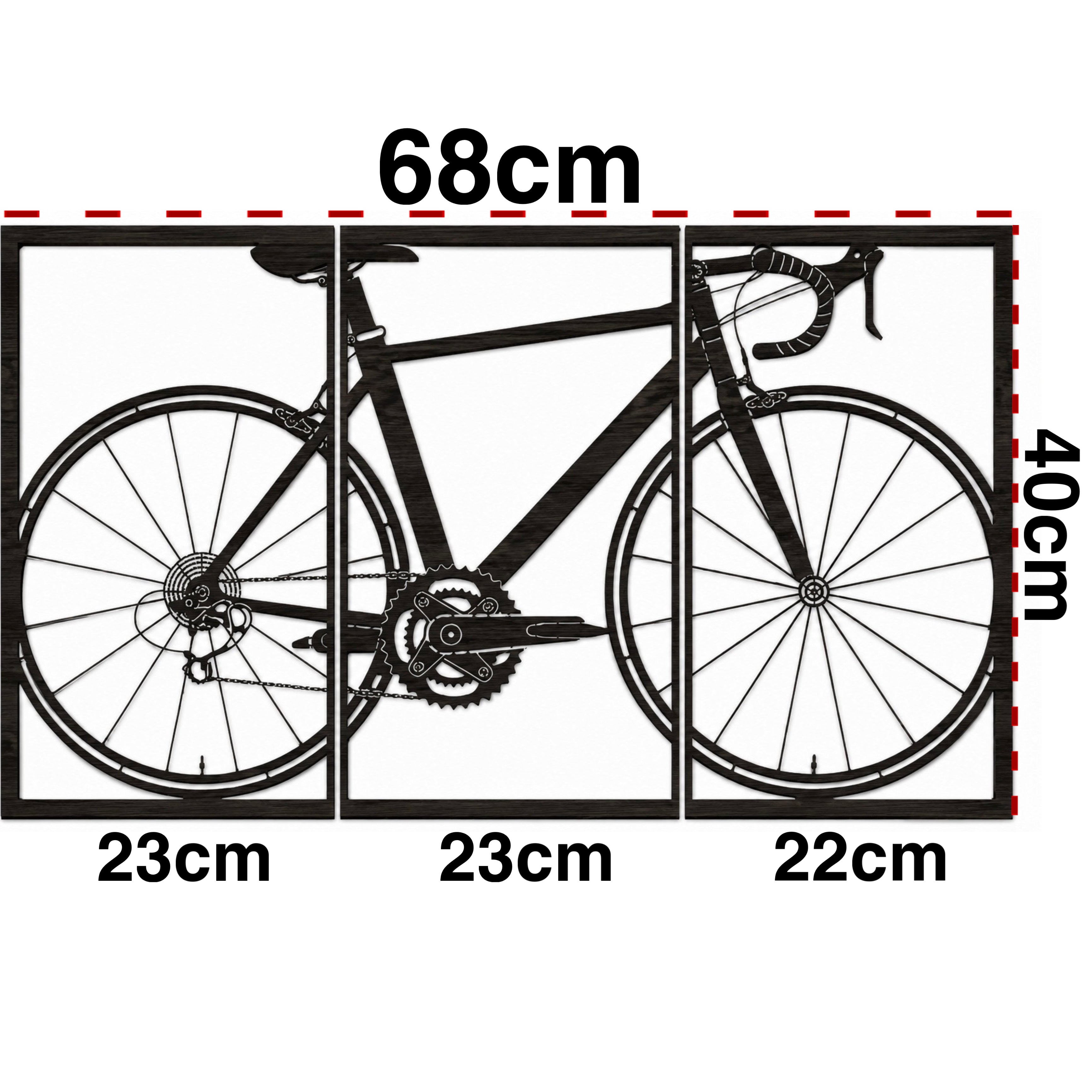 Bicicletta da Corsa – Decorazione da Parete in Legno