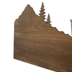 Skyline Montagna in Legno - Escursionisti e Cane