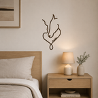 Silhouette Intagliata su Legno - Cavallo Line Art