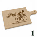 Tagliere in Legno di Faggio Personalizzato – Tema Ciclismo