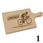 Tagliere in Legno di Faggio Personalizzato – Tema Ciclismo