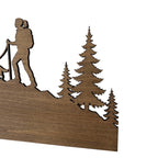 Skyline Montagna in Legno - Escursionisti e Cane
