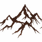 Decorazione da Parete “Catena Montana” in Legno di Tiglio – Set 3 Pannelli