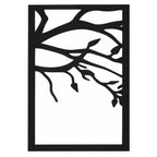 Set 8 Quadri in Legno Intagliato - Albero Minimalista