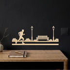 Silhouette da Parete in Legno – Linea Sport "Il Runner"