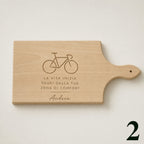 Tagliere in Legno di Faggio Personalizzato – Tema Ciclismo