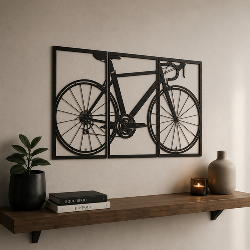 Bicicletta da Corsa – Decorazione da Parete in Legno