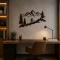 The Mountain Rider – Decorazione murale artigianale in legno