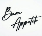 Scritta in legno da parete ''Buon Appetito''