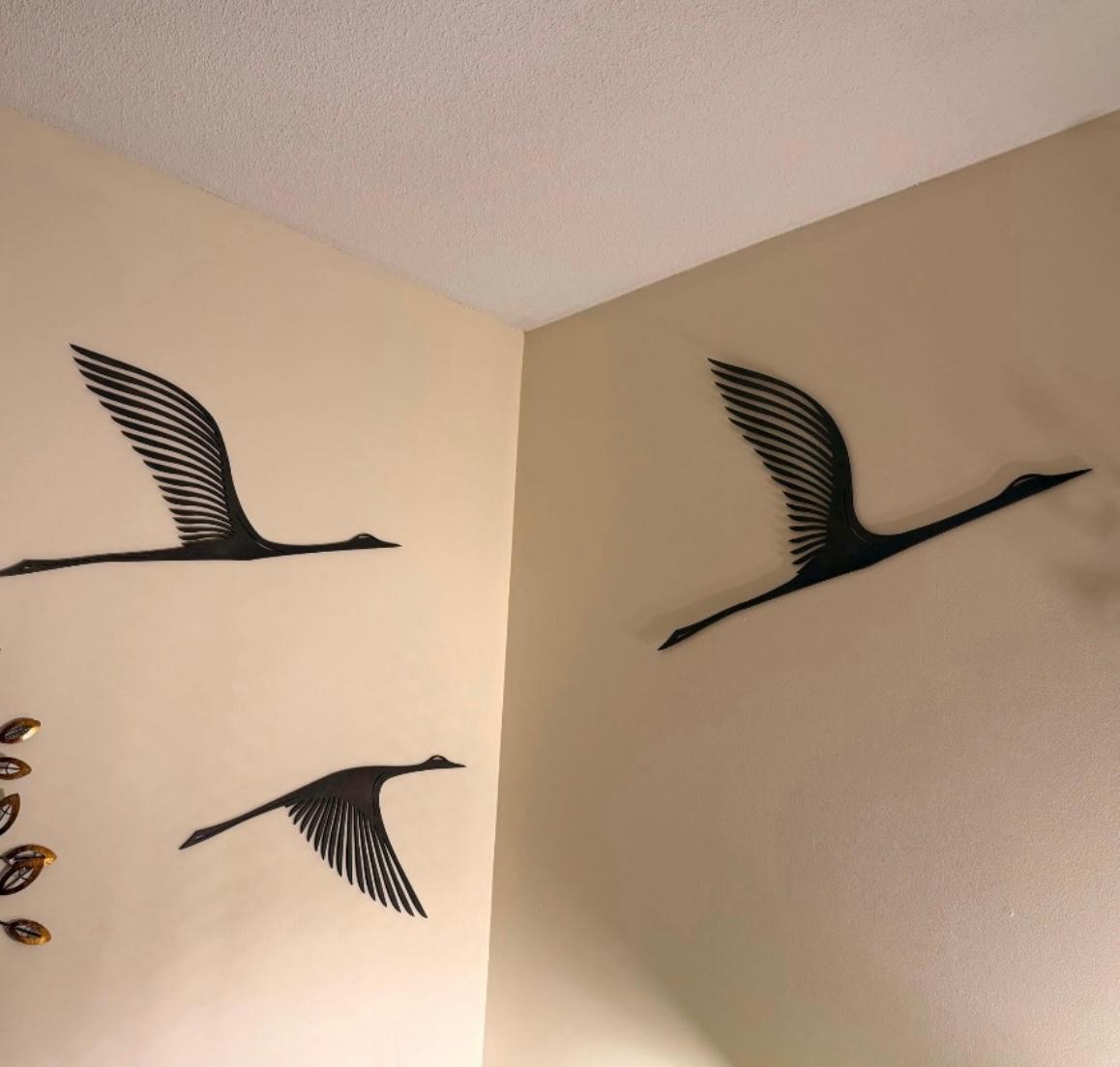 Set 3 Gru Giapponesi in legno da parete 🔥