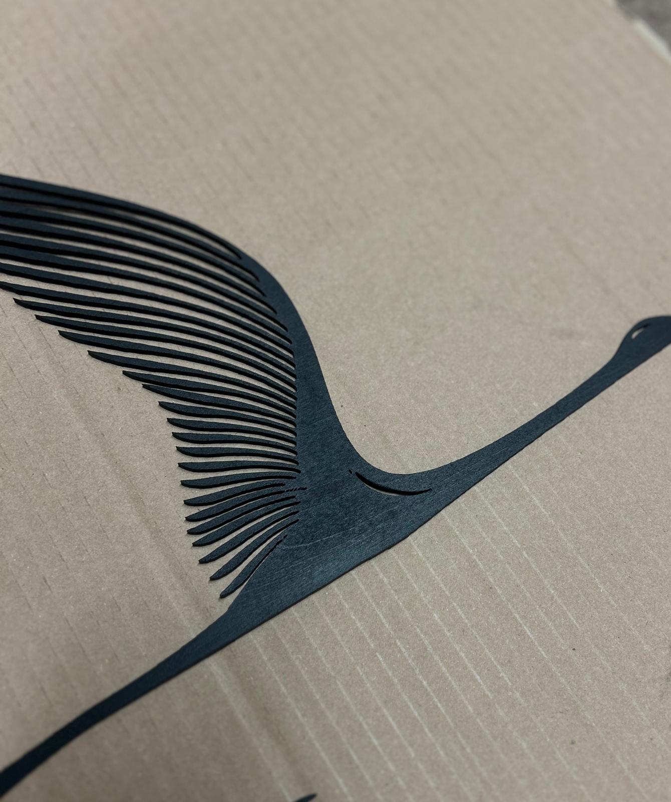 Set 3 Gru Giapponesi in legno da parete 🔥