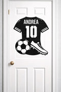 Maglia da calcio in legno personalizzabile con nome e numero
