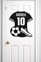 Maglia da calcio in legno personalizzabile con nome e numero