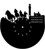 Orologio da Parete "Siena e il Palio" – in Legno